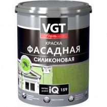 Краска VGT PREMIUM фасадная IQ 159 база А  силиконовая самоочищающаяся, 9 л