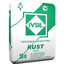 Штукатурная гипсовая смесь'IVSIL RUST' 1/30кг